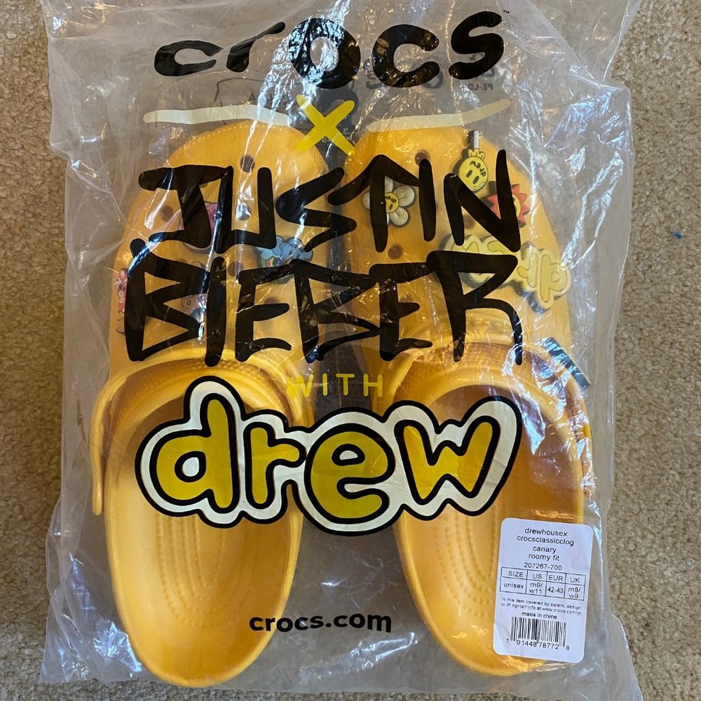 Justin Bieber Crocs, Authentic